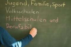 ED Bereiche: Jugend, Familie und Sport, Volksschulen Mittelschulen und Berufsbildung, Hochschulen und Zentrale Dienste
